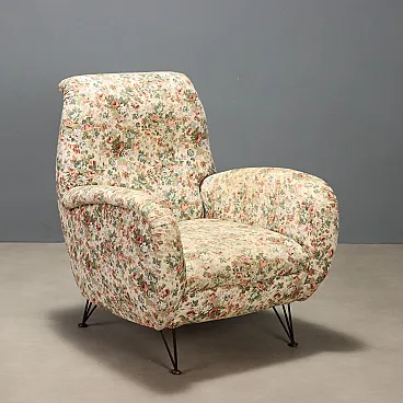 Armchair in fabric, 1960s