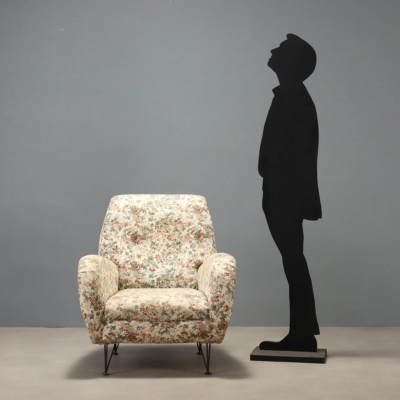 Armchair in fabric, 1960s 3