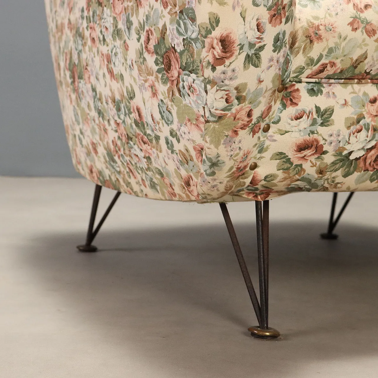Armchair in fabric, 1960s 7