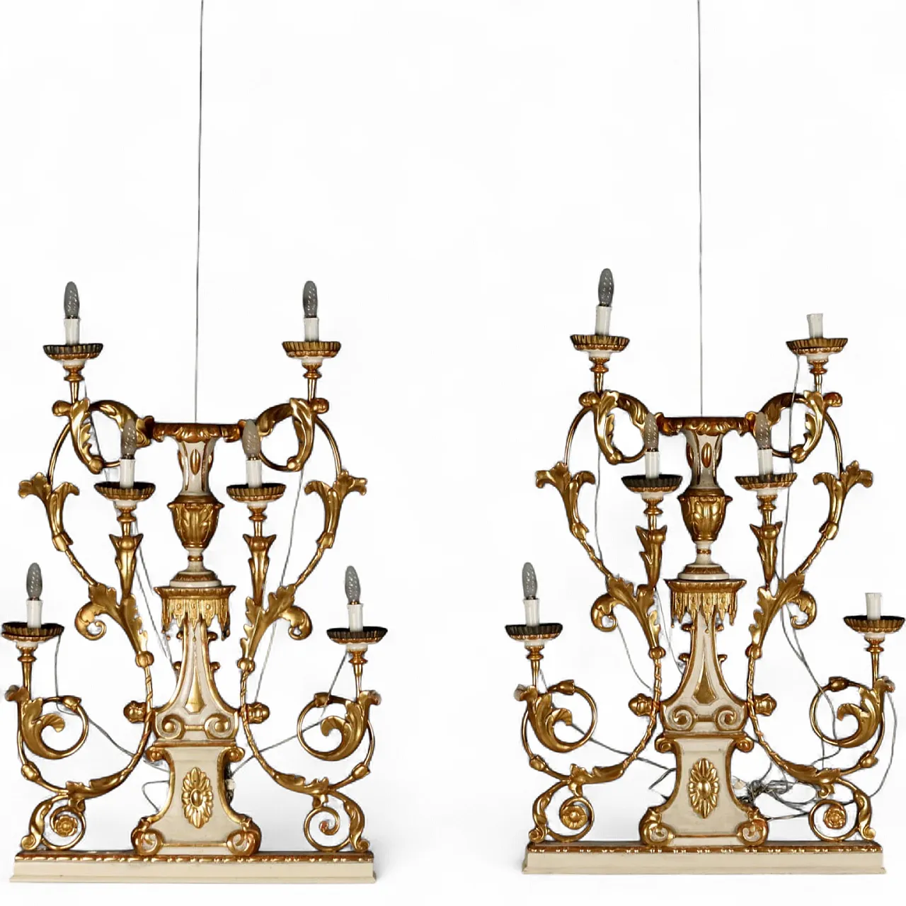 Pair of wall torch holders, 19th century 11