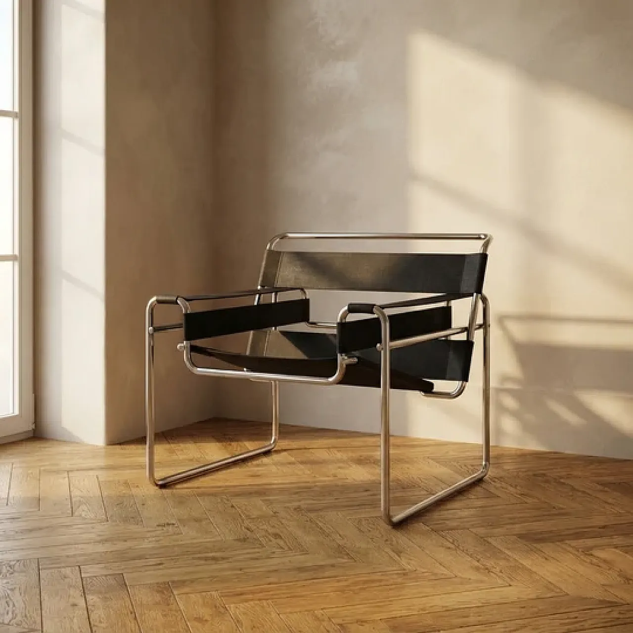 Sedia B3 Wassily di Marcel Breuer per Knoll International, anni '80 7