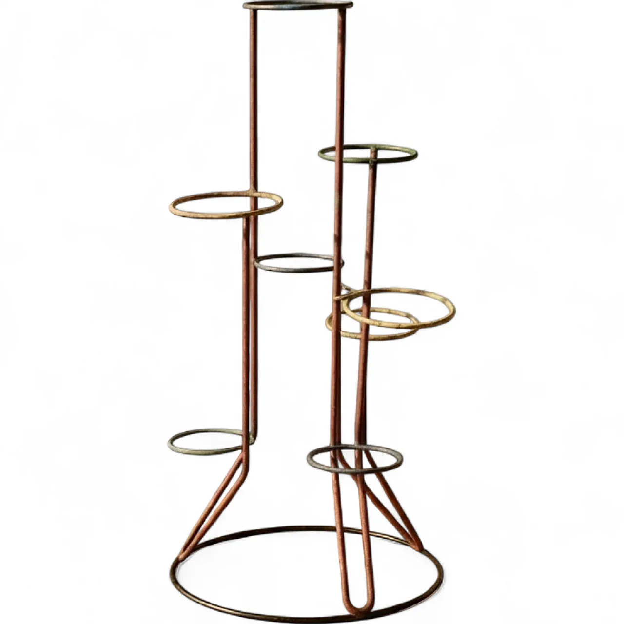 Portafiori multilivello, metallo verniciato, metà '900 11