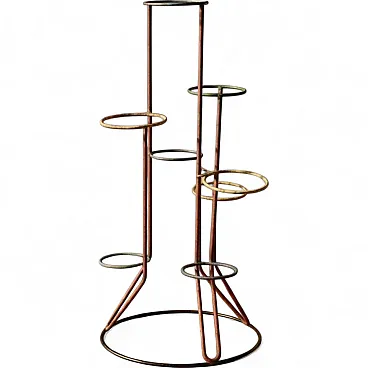 Portafiori multilivello, metallo verniciato, metà '900