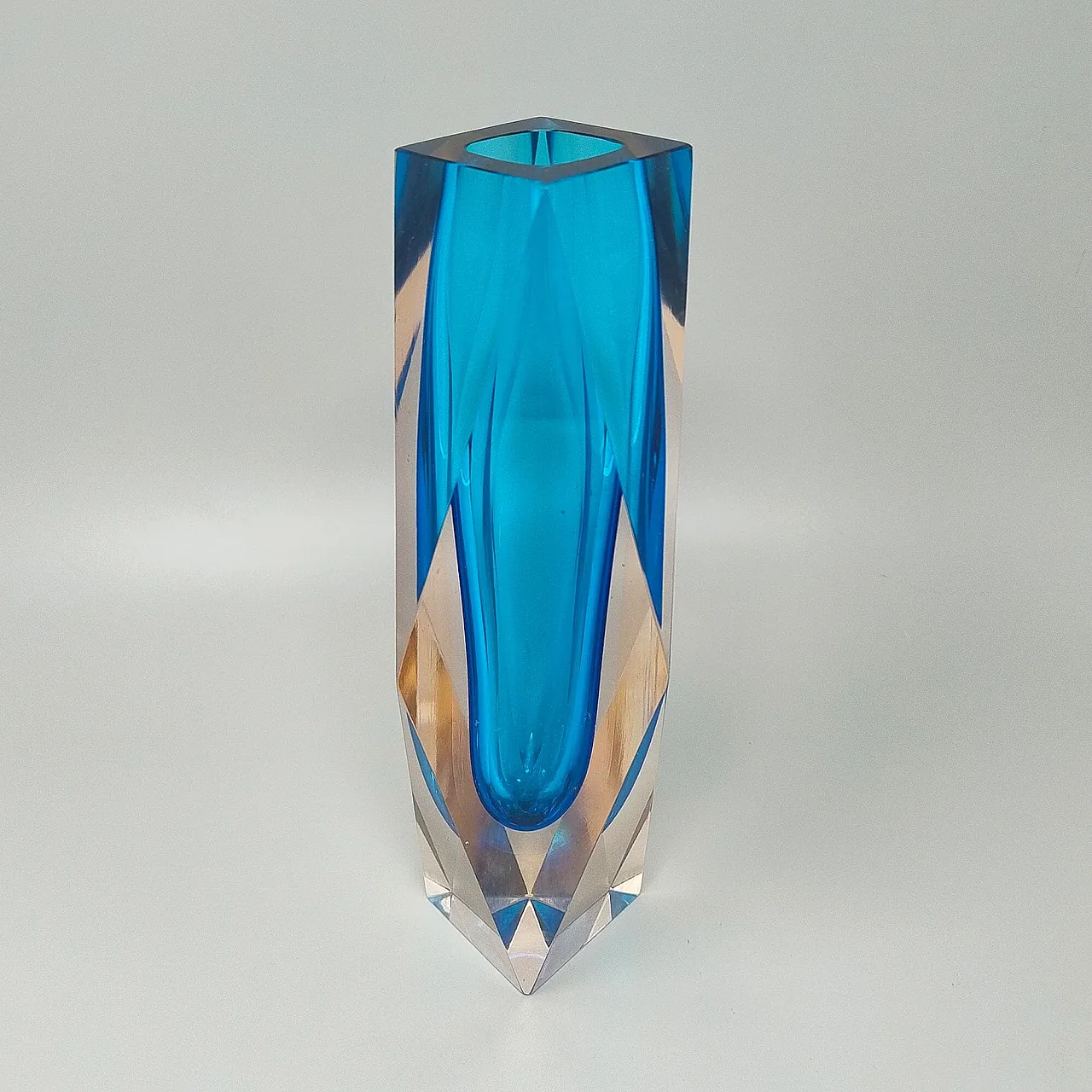Flavio Poli for Seguso Murano glass vase, 1960s 3