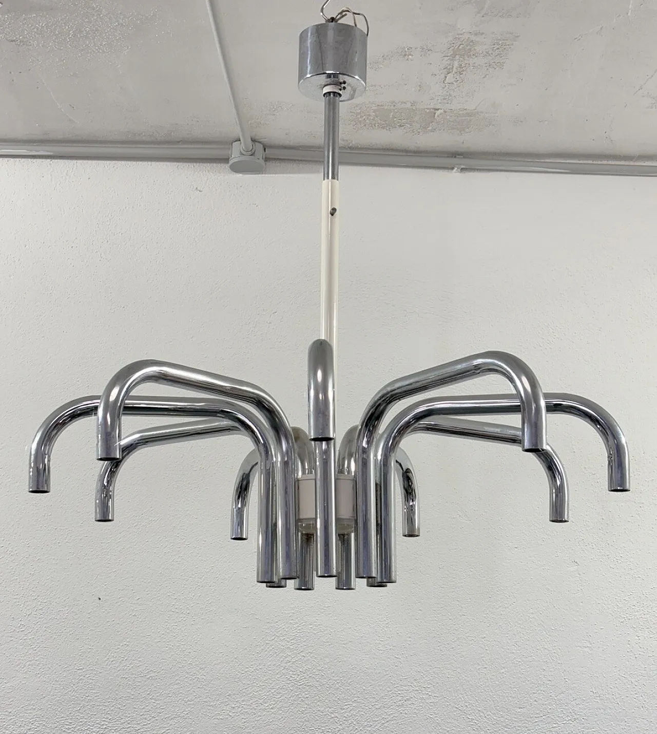 19-Light Chandelier by Angelo Brotto for Esperia, 70s 3