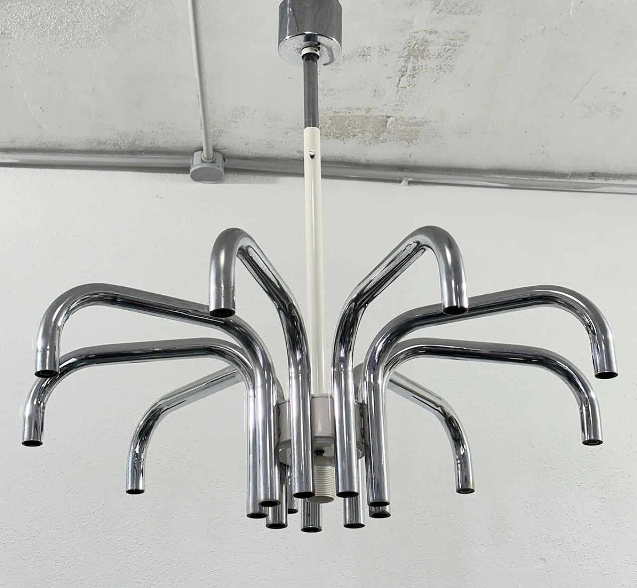 19-Light Chandelier by Angelo Brotto for Esperia, 70s 4