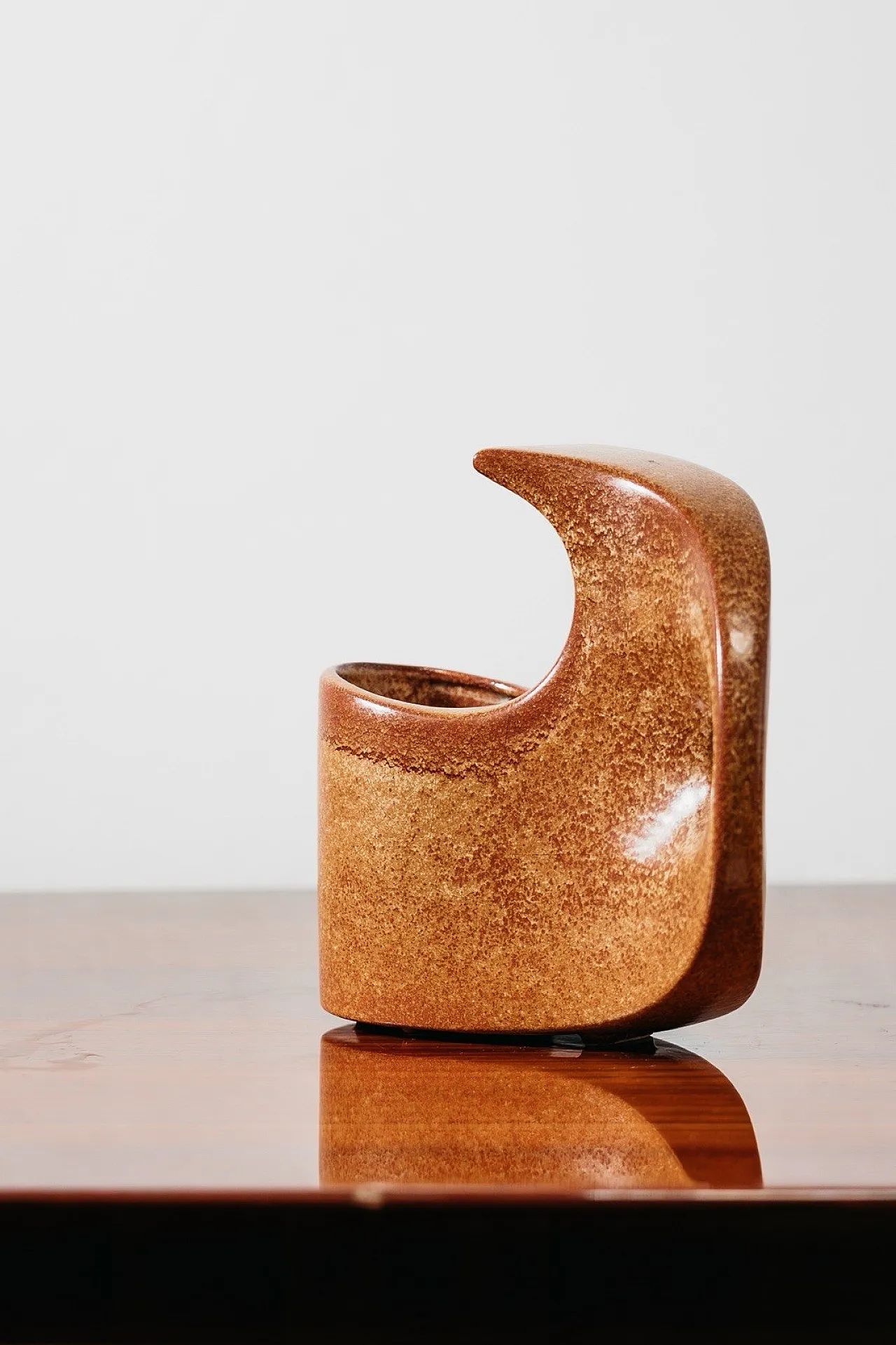Model 977 Glazed Ceramic Vase by Roberto Rigon for Bertoncello, 1970s 2