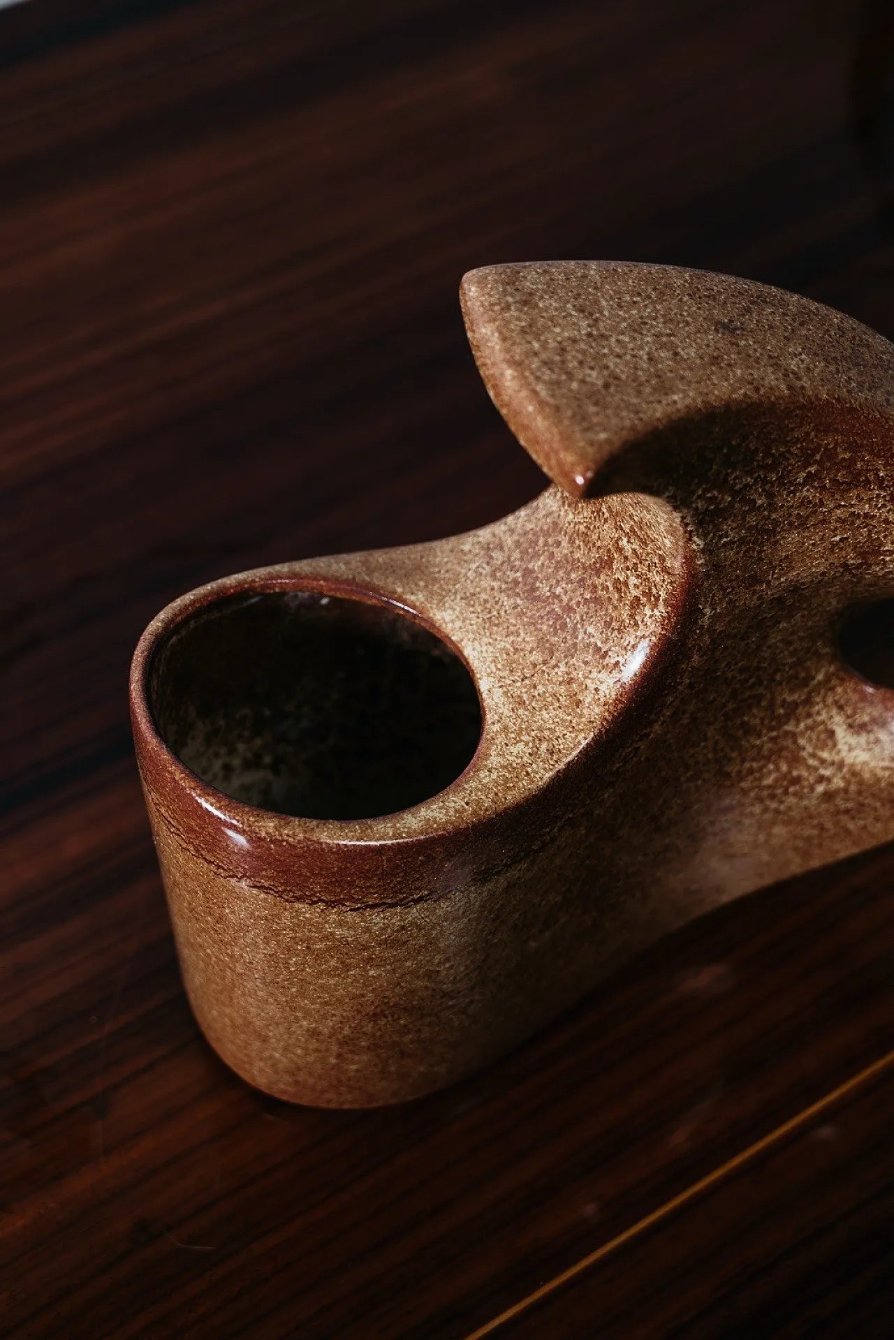 Model 977 Glazed Ceramic Vase by Roberto Rigon for Bertoncello, 1970s 7