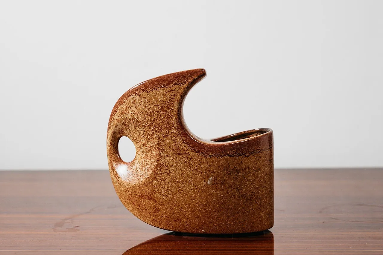Model 977 Glazed Ceramic Vase by Roberto Rigon for Bertoncello, 1970s 13