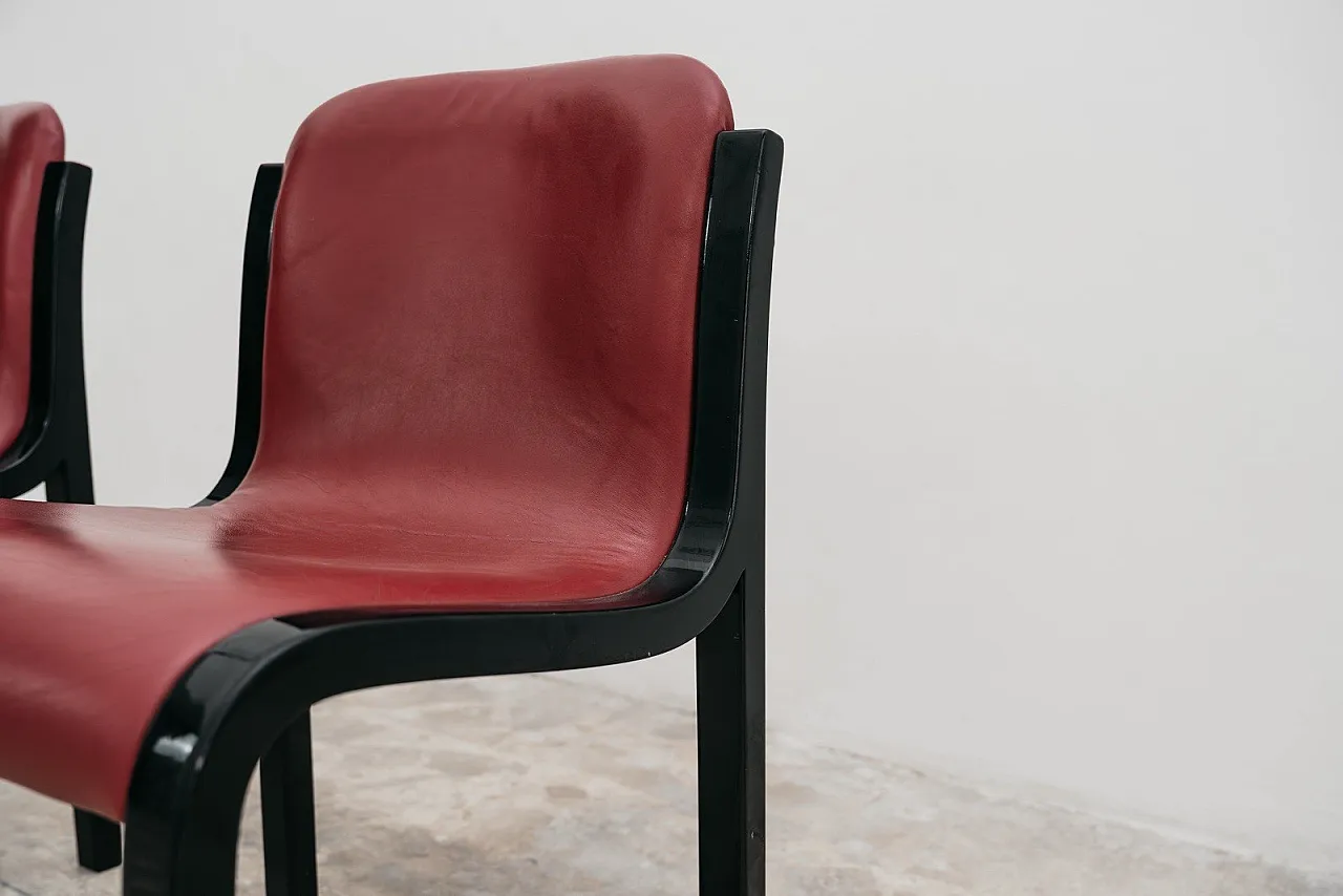 Pair of 'Mito' Model Chairs by Carlo Bartoli for Tisettanta, 1970s 10