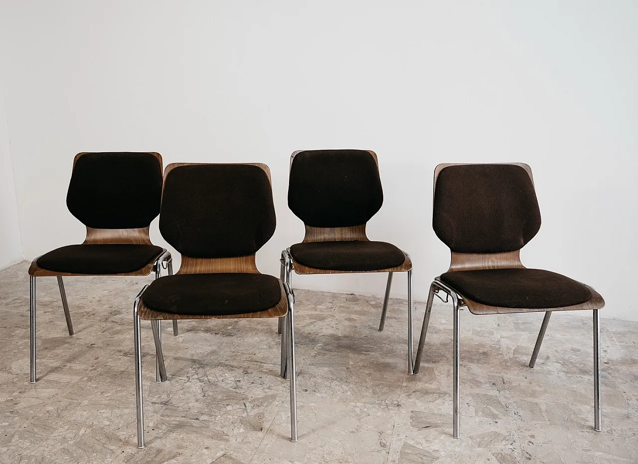 4 Chairs Carlo Ratti Style, 1970s 8