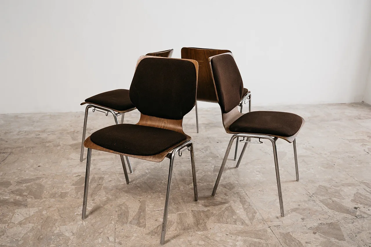 4 Chairs Carlo Ratti Style, 1970s 16