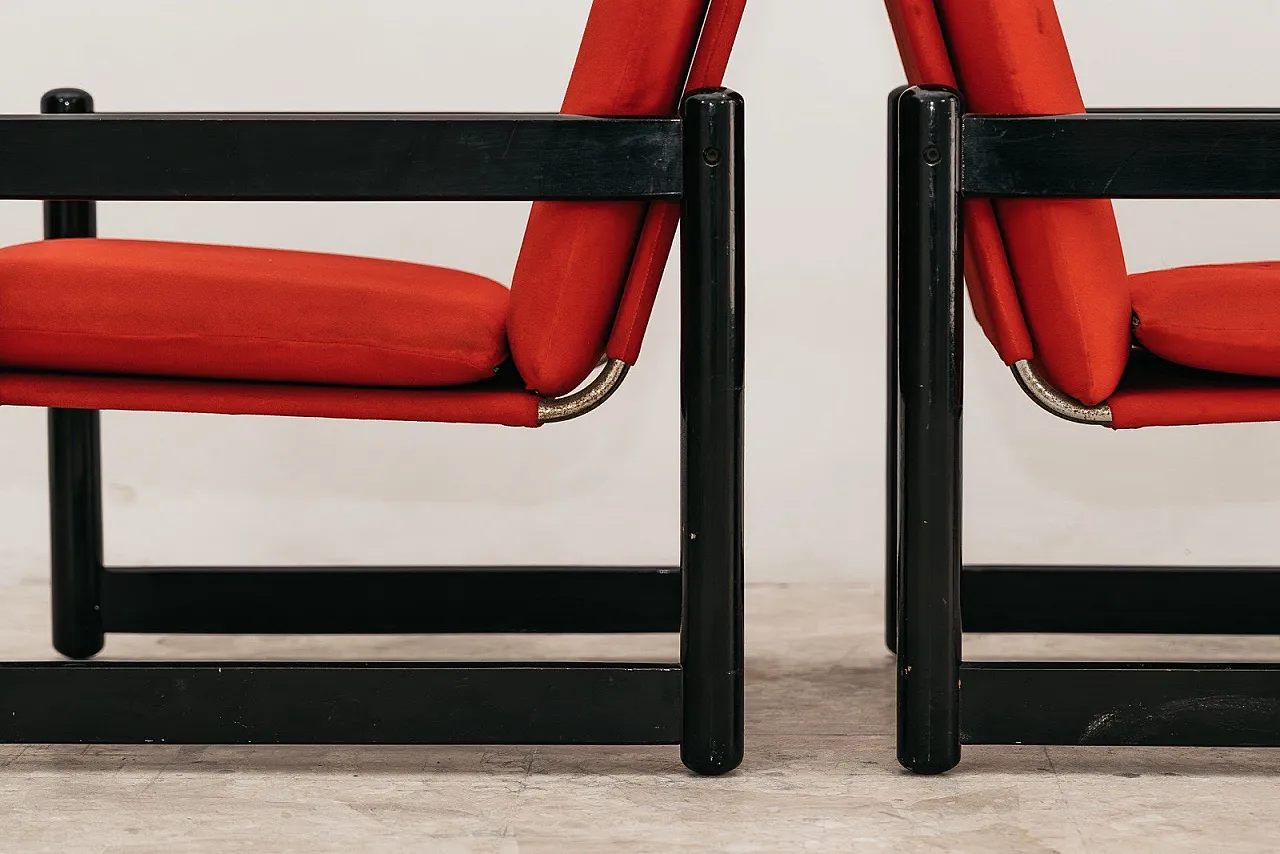 Pair of Schirolli Pierrot Armchairs, 1980s 12