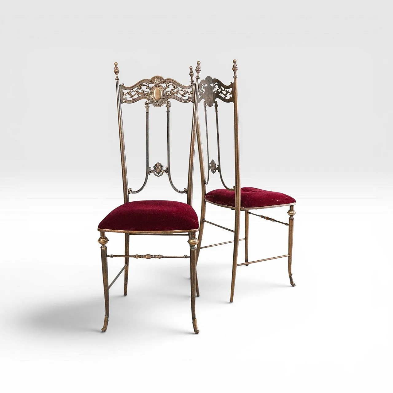 Pair of Pier Luigi Colli Style Mid-Century Design Chairs, 1950s 1