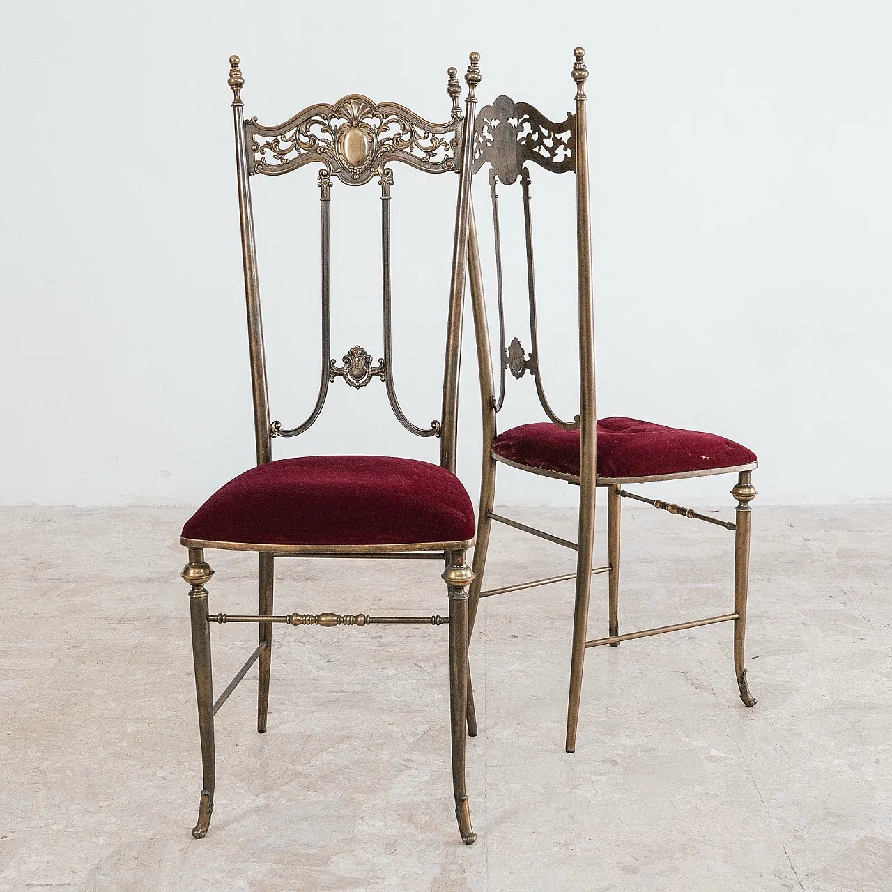Pair of Pier Luigi Colli Style Mid-Century Design Chairs, 1950s 2