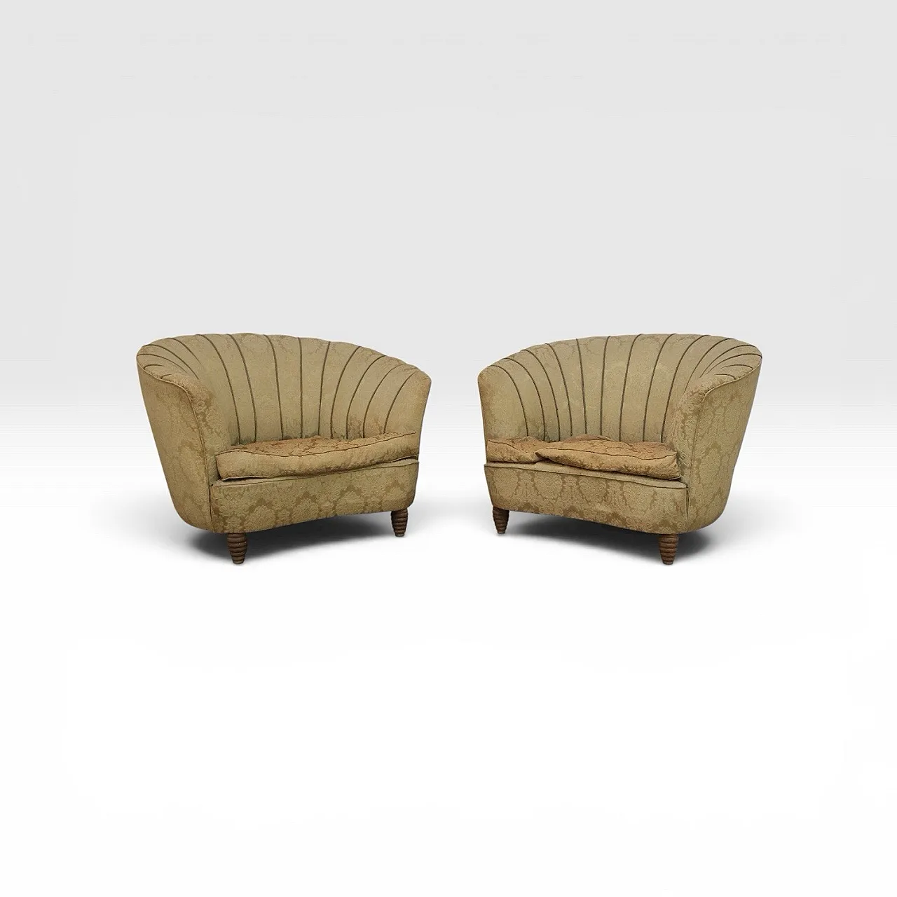 Pair of armchairs designed by Gio Ponti for home and garden, 1950s 1