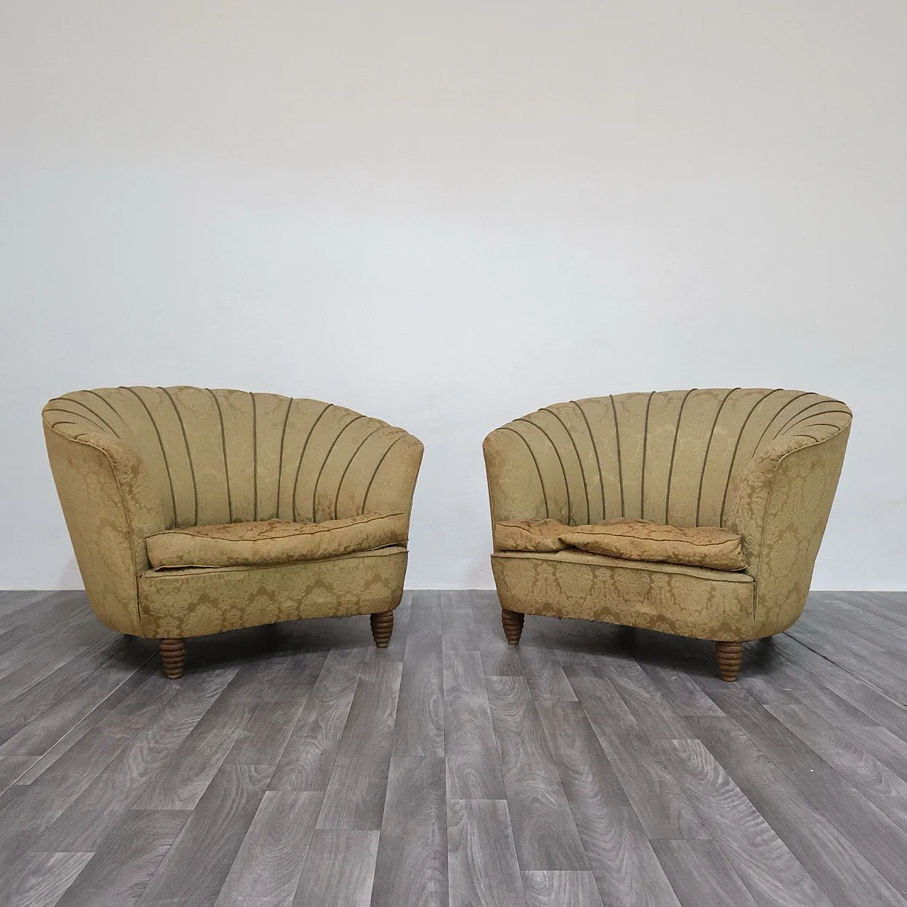 Pair of armchairs designed by Gio Ponti for home and garden, 1950s 3