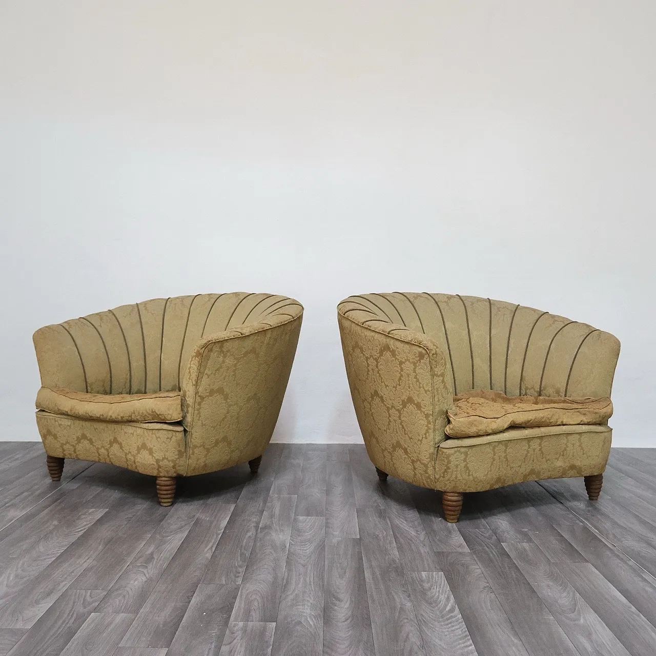 Pair of armchairs designed by Gio Ponti for home and garden, 1950s 7