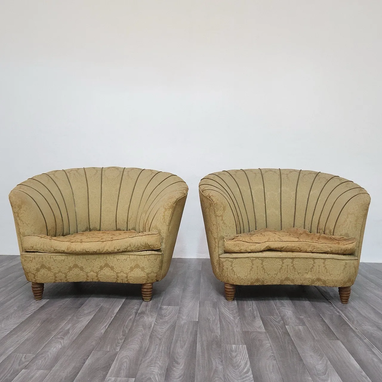Pair of armchairs designed by Gio Ponti for home and garden, 1950s 8