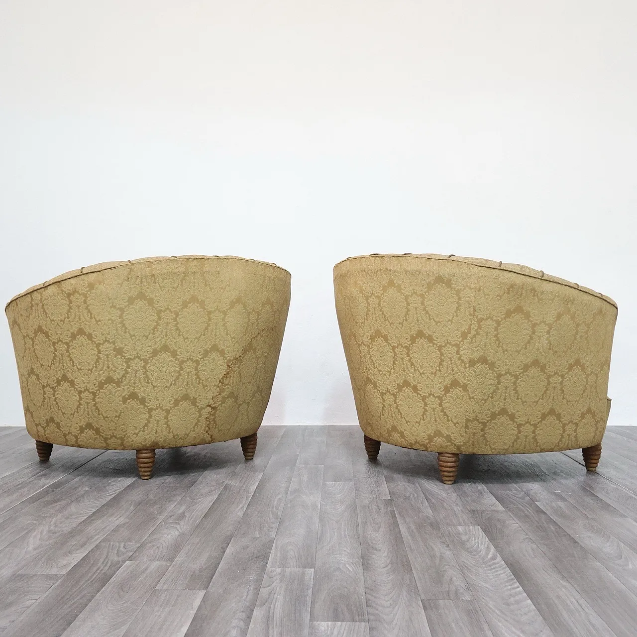 Pair of armchairs designed by Gio Ponti for home and garden, 1950s 11