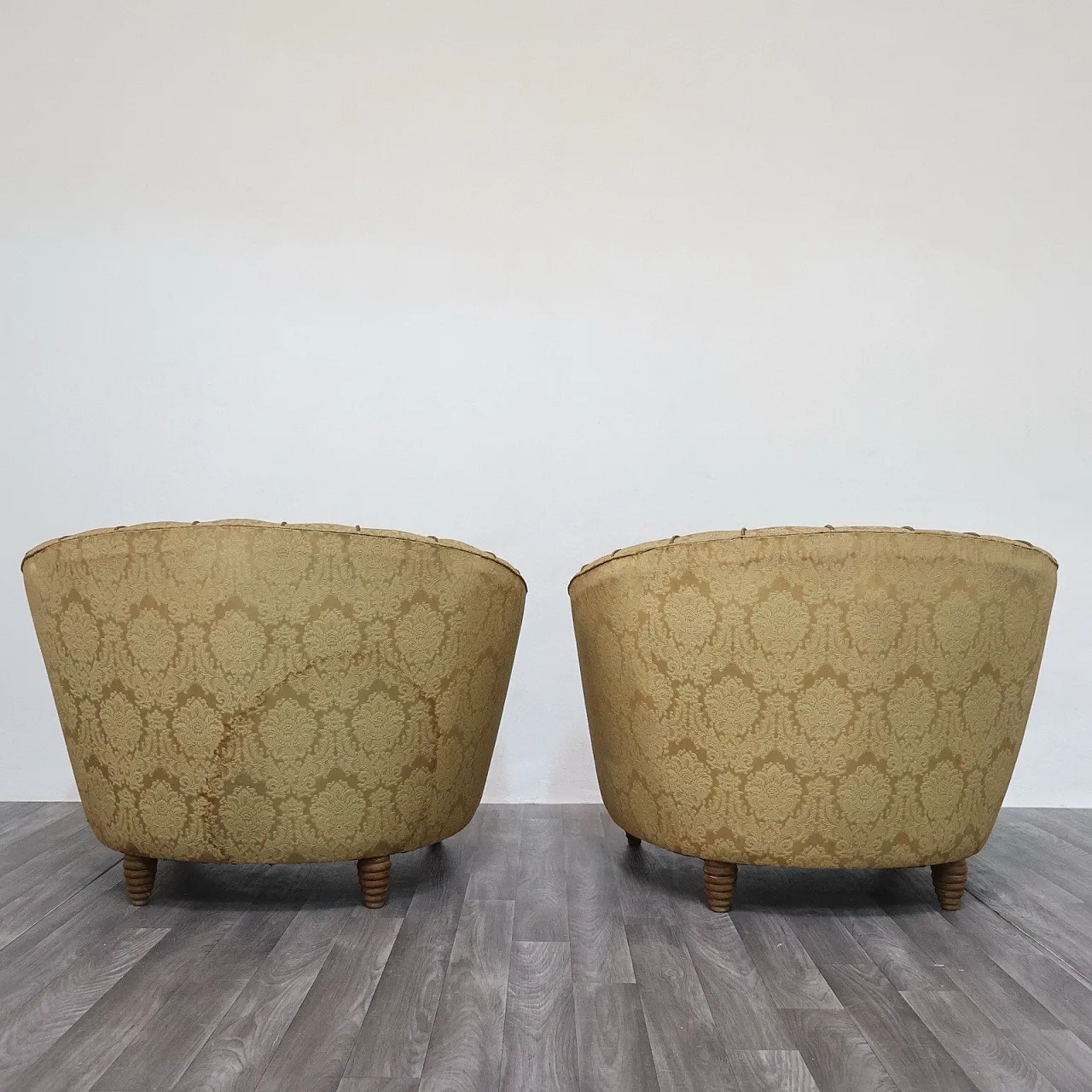 Pair of armchairs designed by Gio Ponti for home and garden, 1950s 12