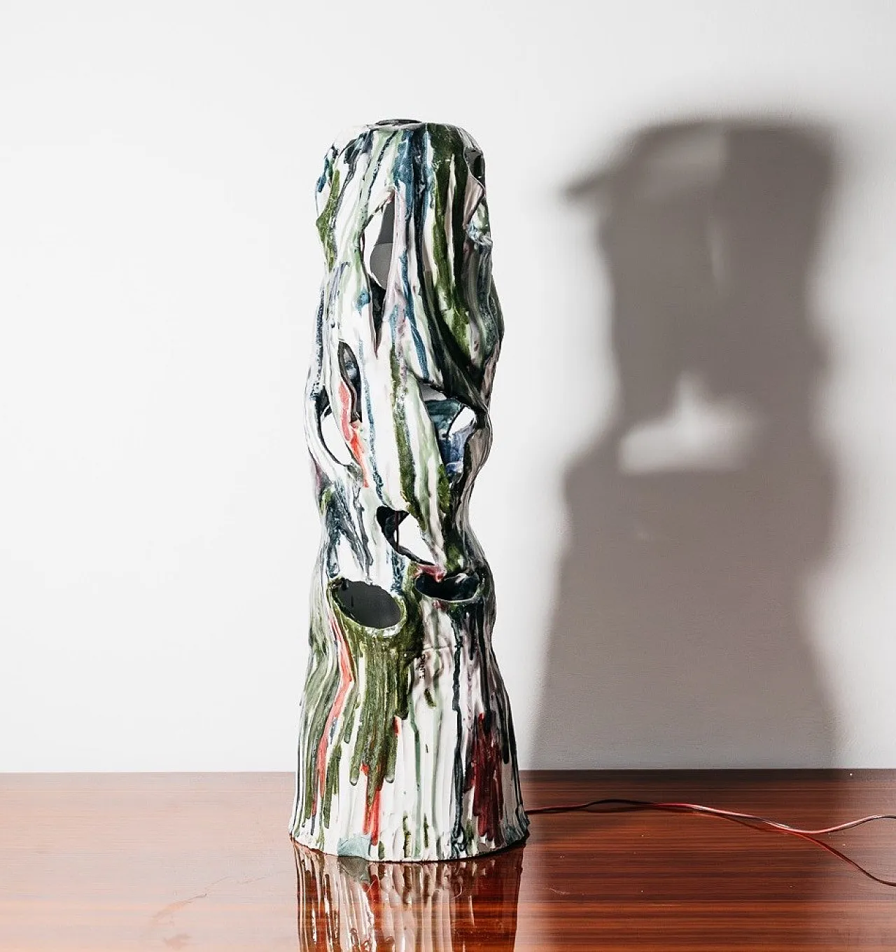 Ceramic Table/Floor Lamp Ernesto Treccani style , 70s 2