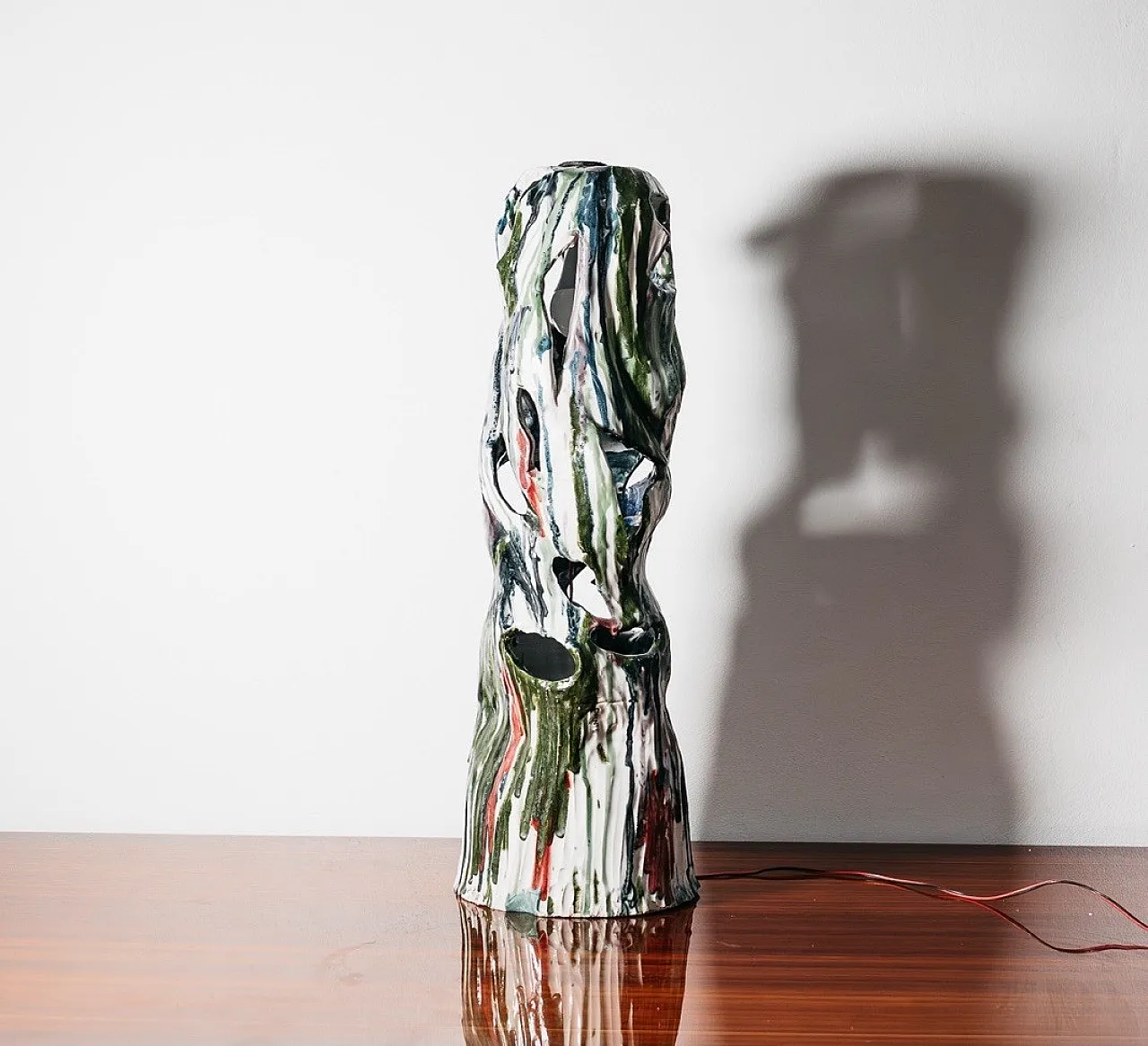 Ceramic Table/Floor Lamp Ernesto Treccani style , 70s 3