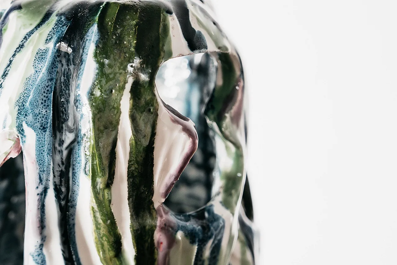 Ceramic Table/Floor Lamp Ernesto Treccani style , 70s 9
