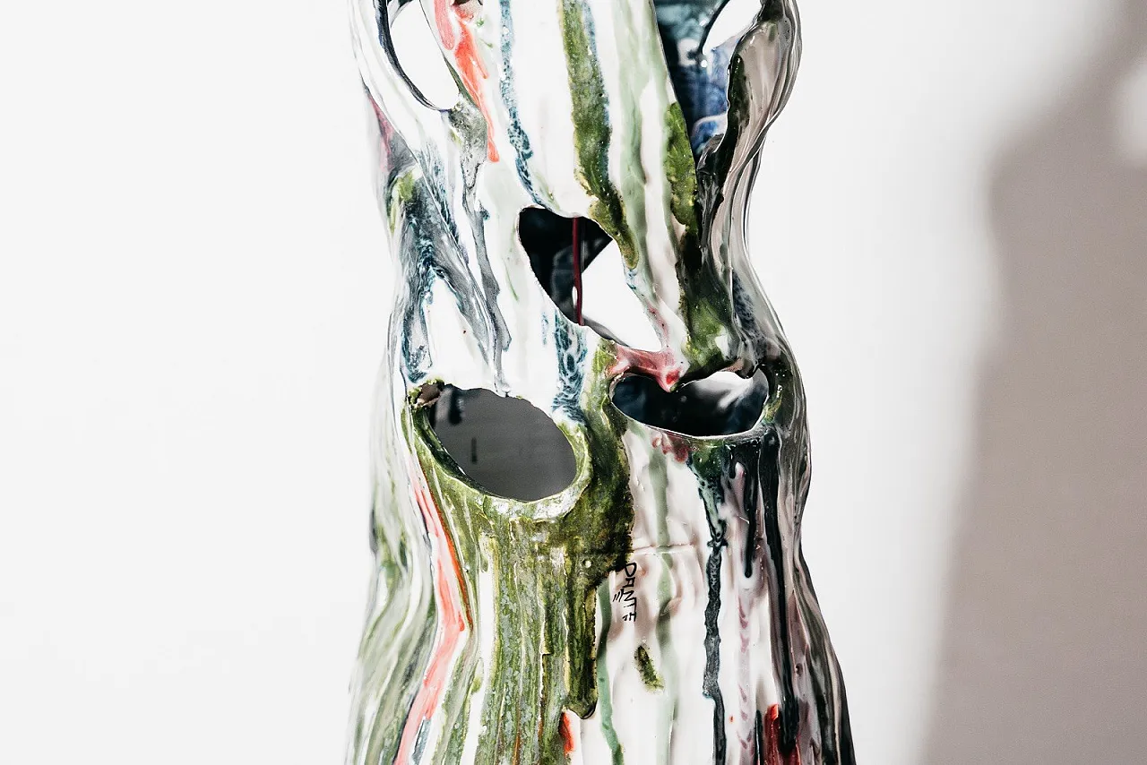 Ceramic Table/Floor Lamp Ernesto Treccani style , 70s 11