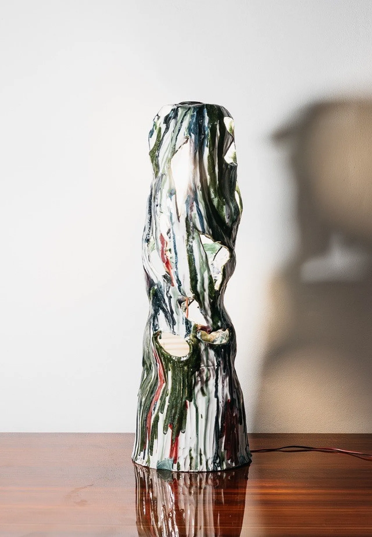 Ceramic Table/Floor Lamp Ernesto Treccani style , 70s 13