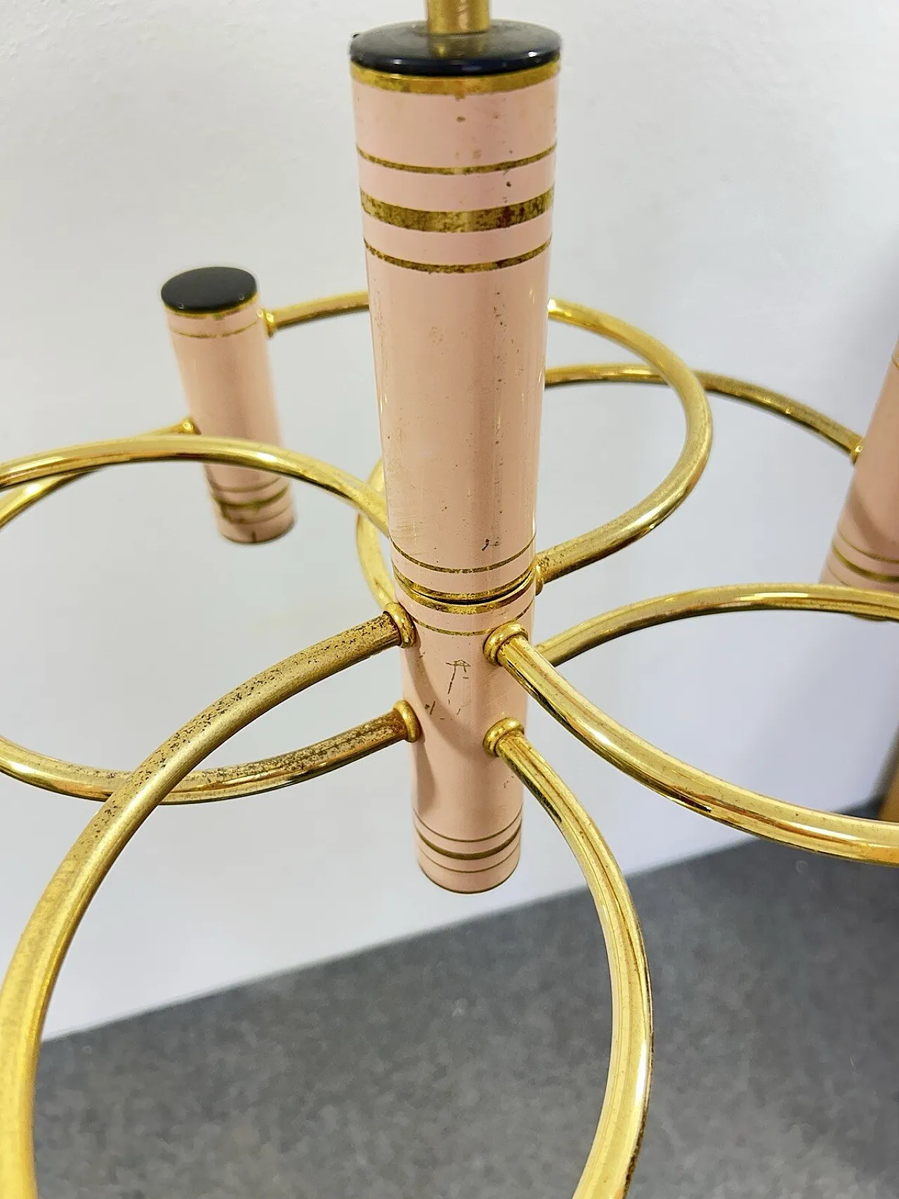 Geometric Chandelier Hollywood Regency by Gaetano Sciolari, 70s 8