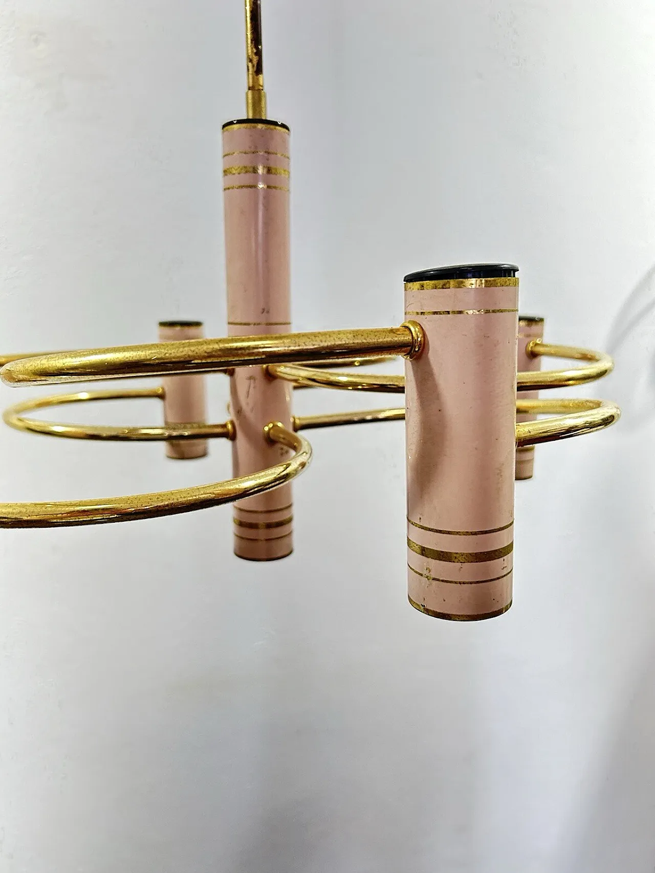 Geometric Chandelier Hollywood Regency by Gaetano Sciolari, 70s 9