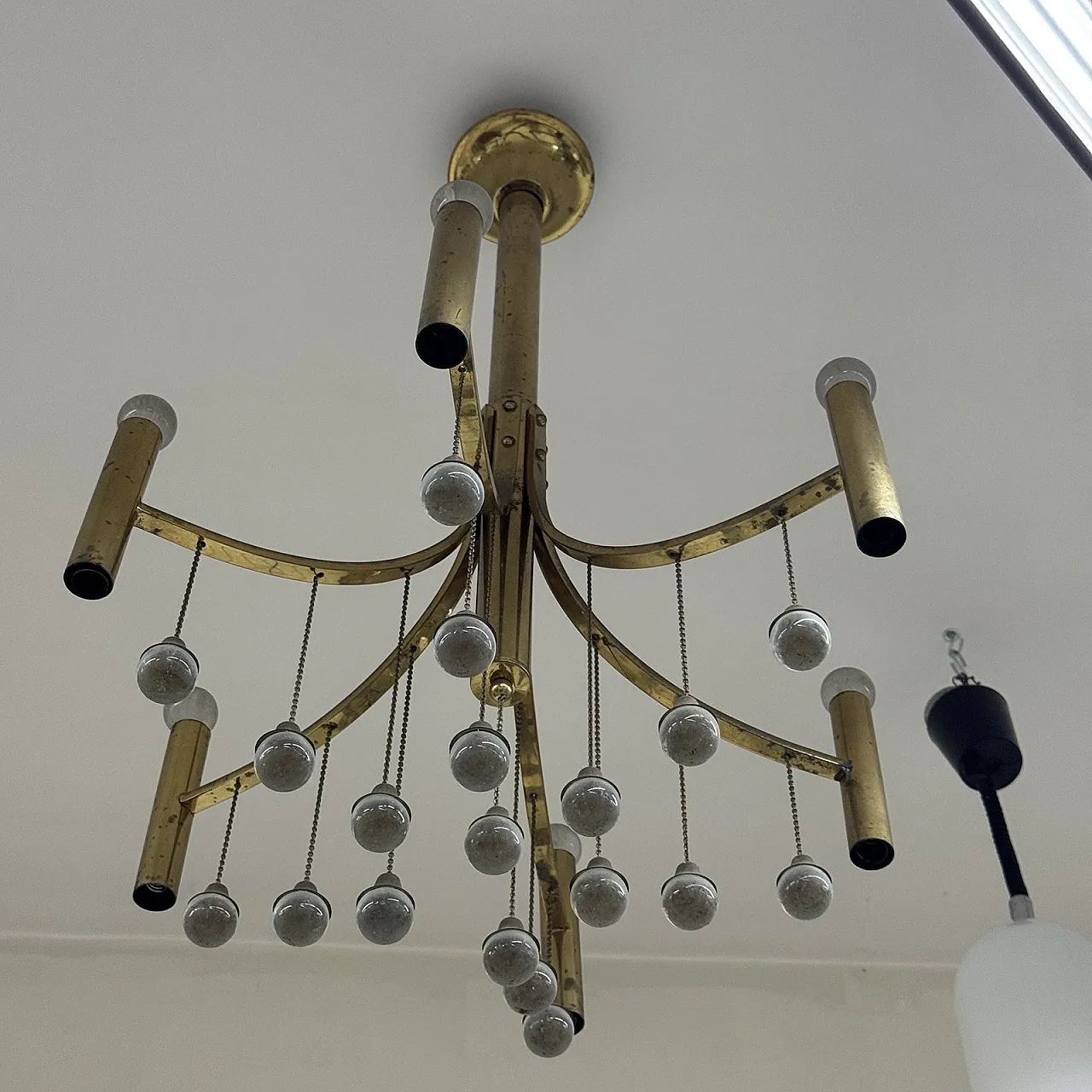 Chandelier Hollywood Regency by Gaetano Sciolari, 70s 3
