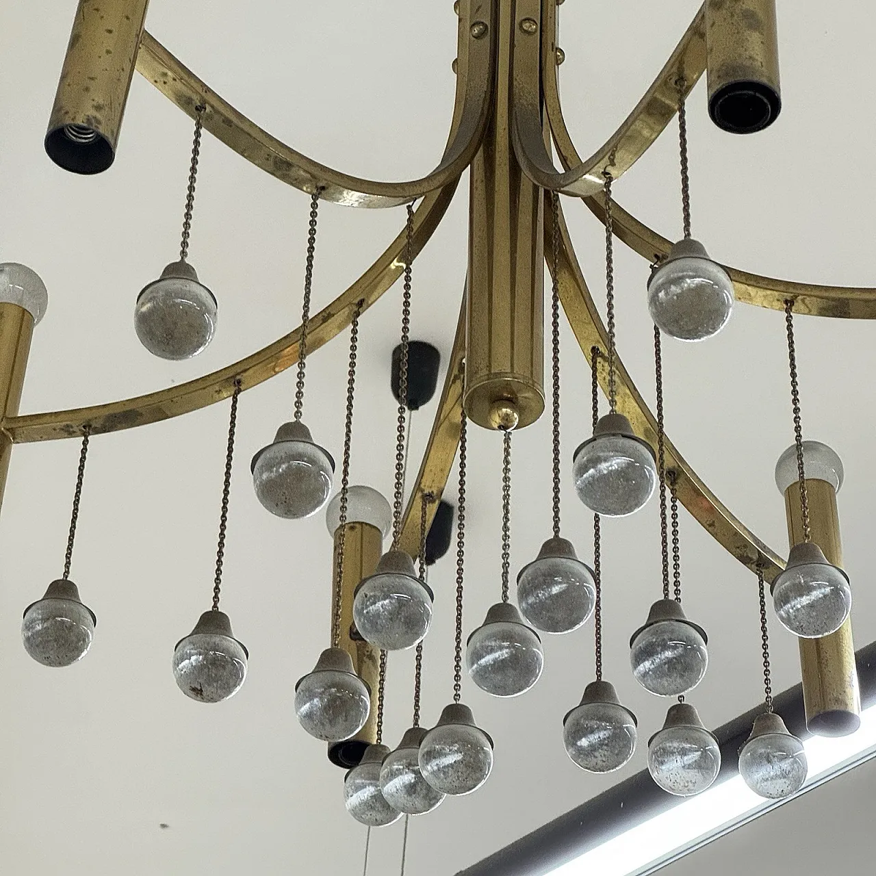 Chandelier Hollywood Regency by Gaetano Sciolari, 70s 6