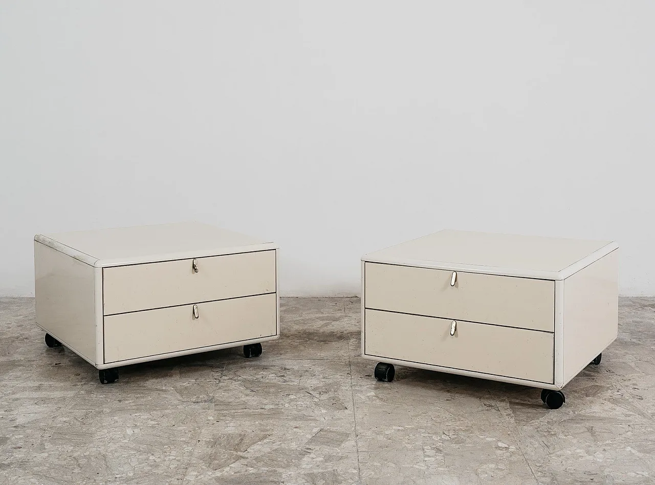 Pair of Nightstands Hennè by George Coslin for Longato, 1970 11