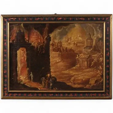 Diogo Pereira attr., Lot and his family fleeing Sodom, 17th century