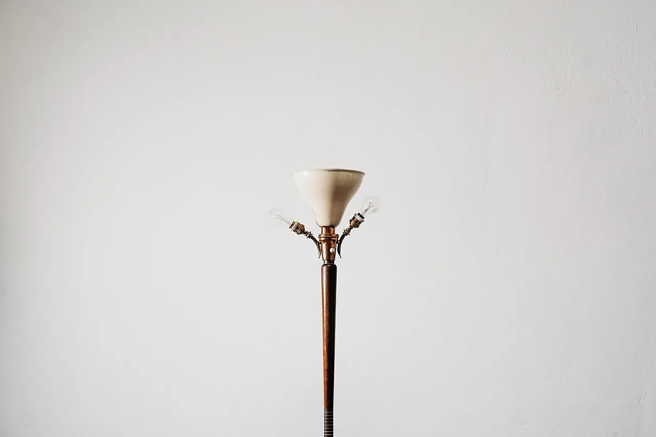 Floor Lamp Tripod by Giuseppe Ostuni style, 1950s 9