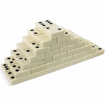 Postmodern Domino Game, USRR, 1970s, Set of 28