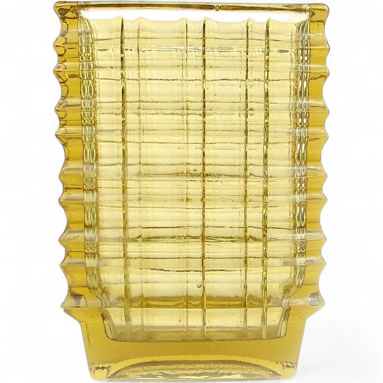 Vaso ottico di Jan Sylwester Drost per Ząbkowice Glassworks, anni '70 12