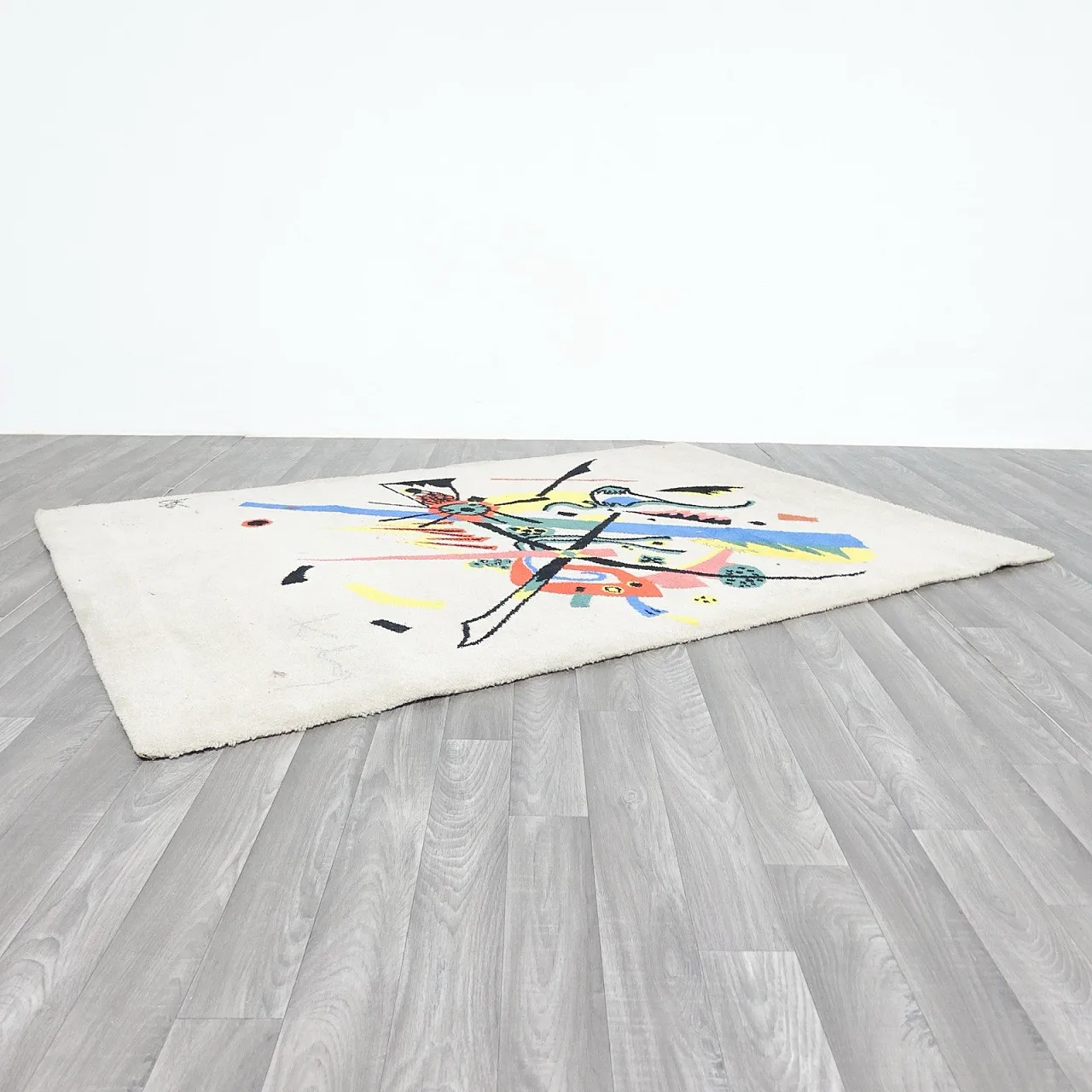 Kandinsky Wassily Denmark Ege Art Line Rug Design 1980s 3