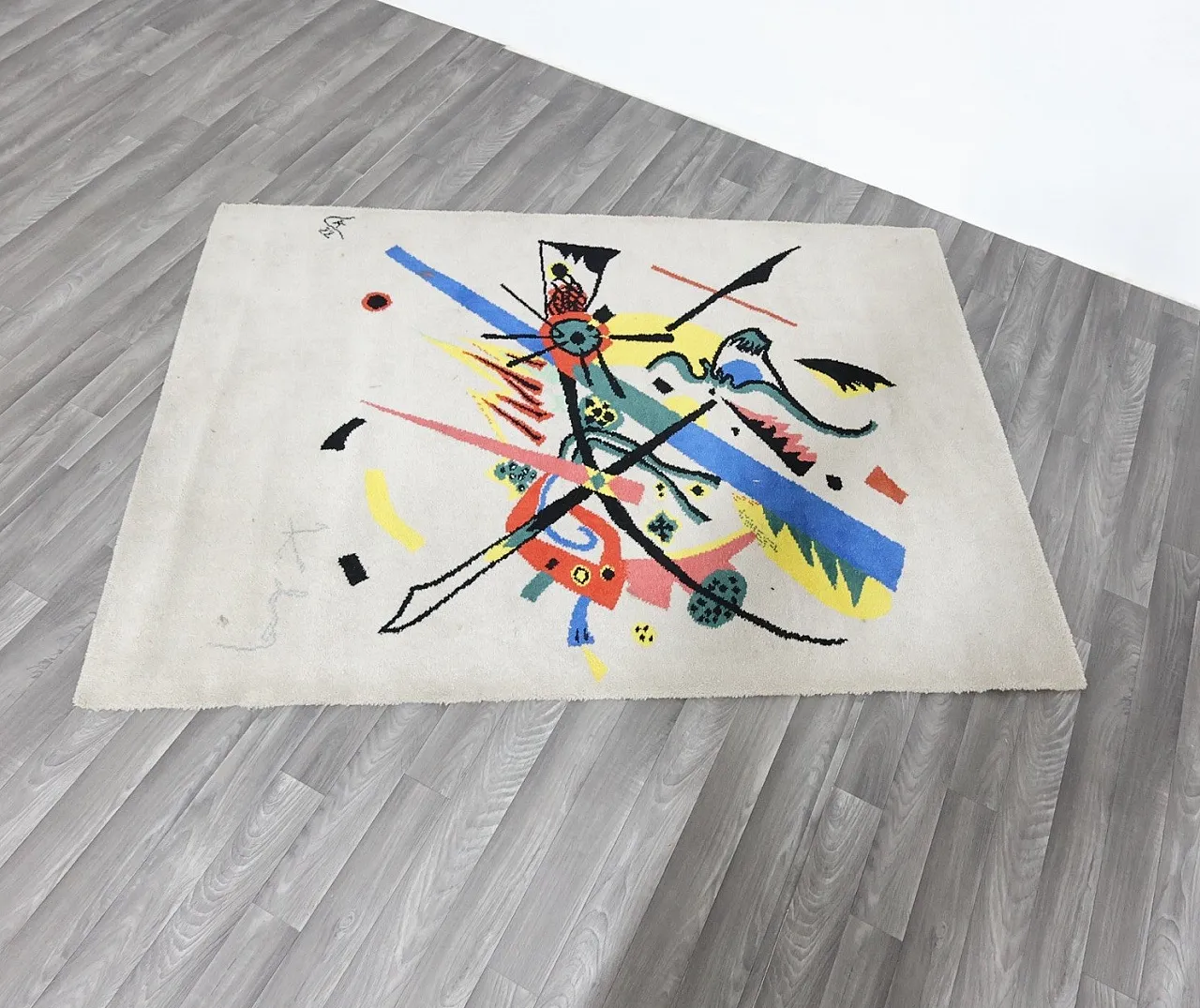 Kandinsky Wassily Denmark Ege Art Line Rug Design 1980s 6