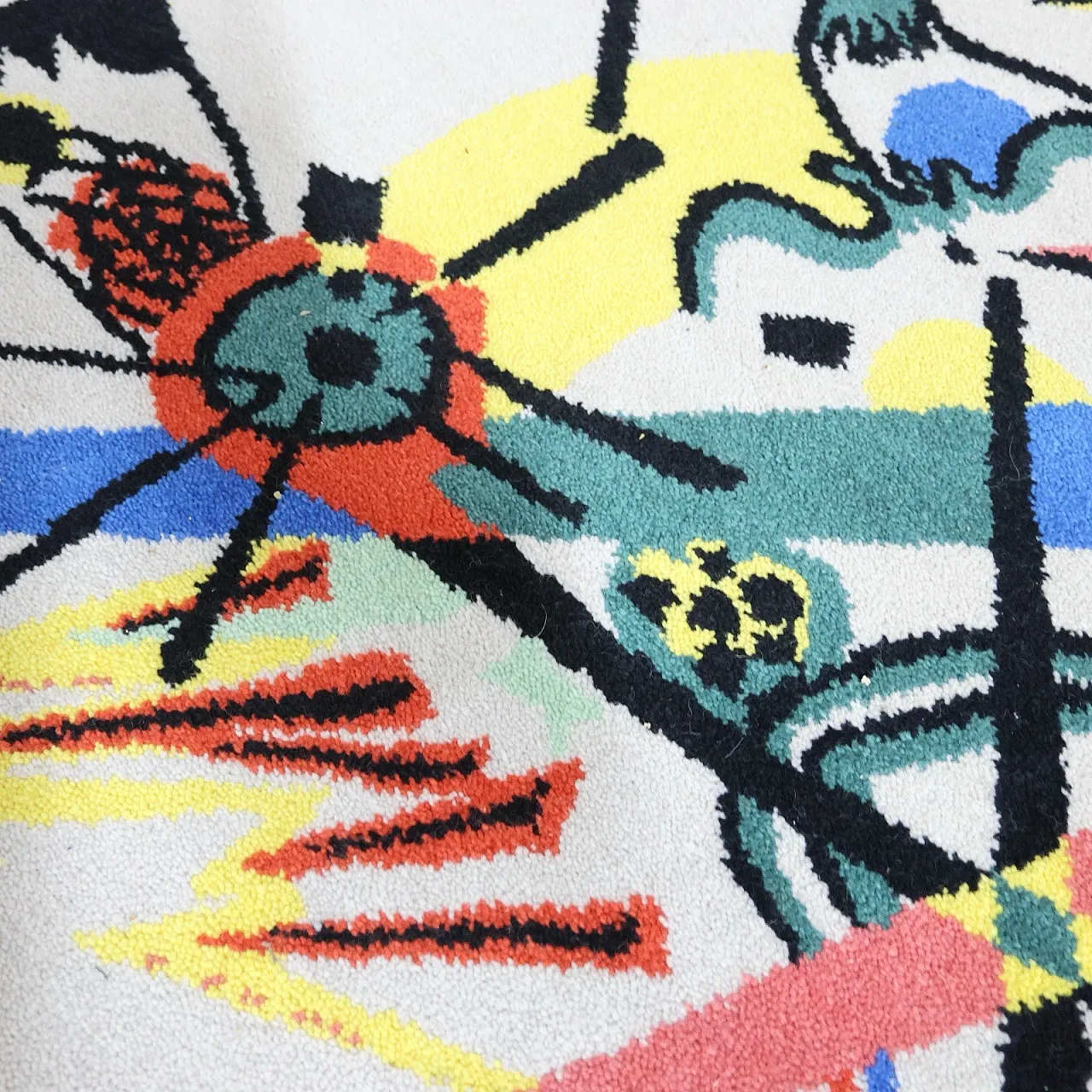 Kandinsky Wassily Denmark Ege Art Line Rug Design 1980s 12