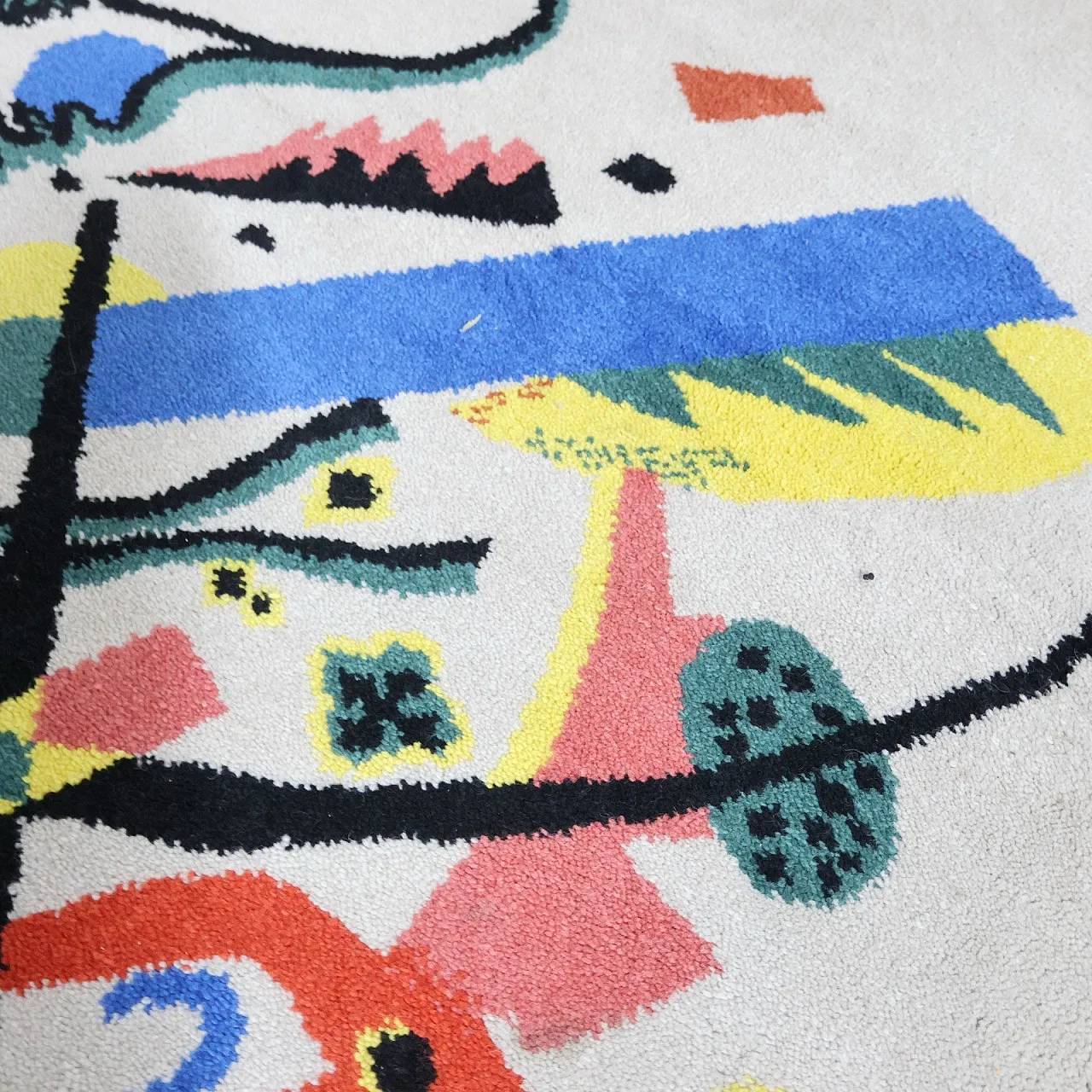 Kandinsky Wassily Denmark Ege Art Line Rug Design 1980s 13