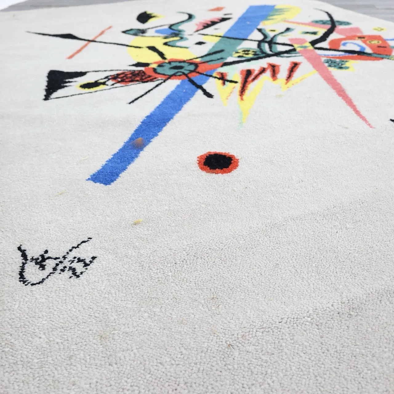 Kandinsky Wassily Denmark Ege Art Line Rug Design 1980s 14