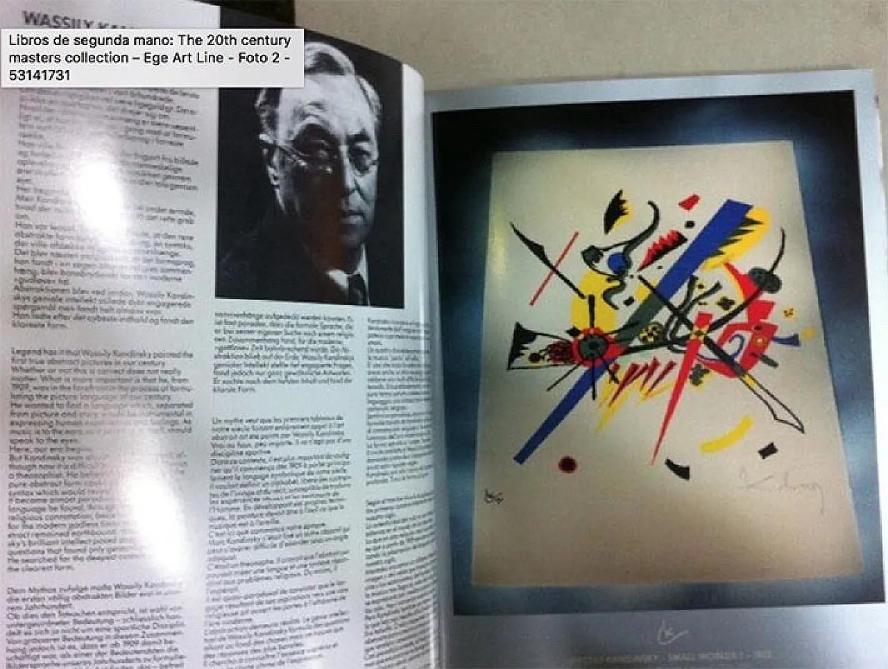 Kandinsky Wassily Denmark Ege Art Line Rug Design 1980s 15
