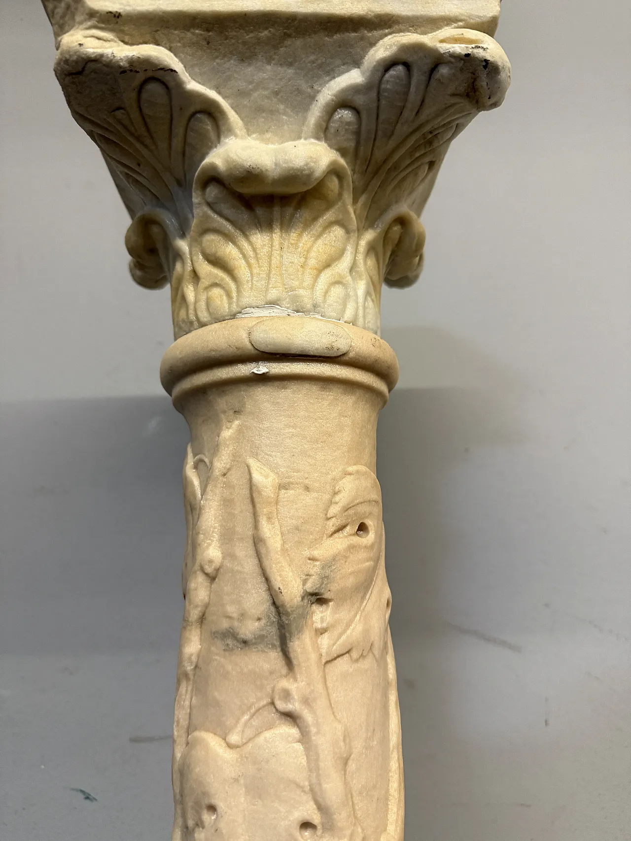 Art Nouveau marble column, 20th cnetury 4