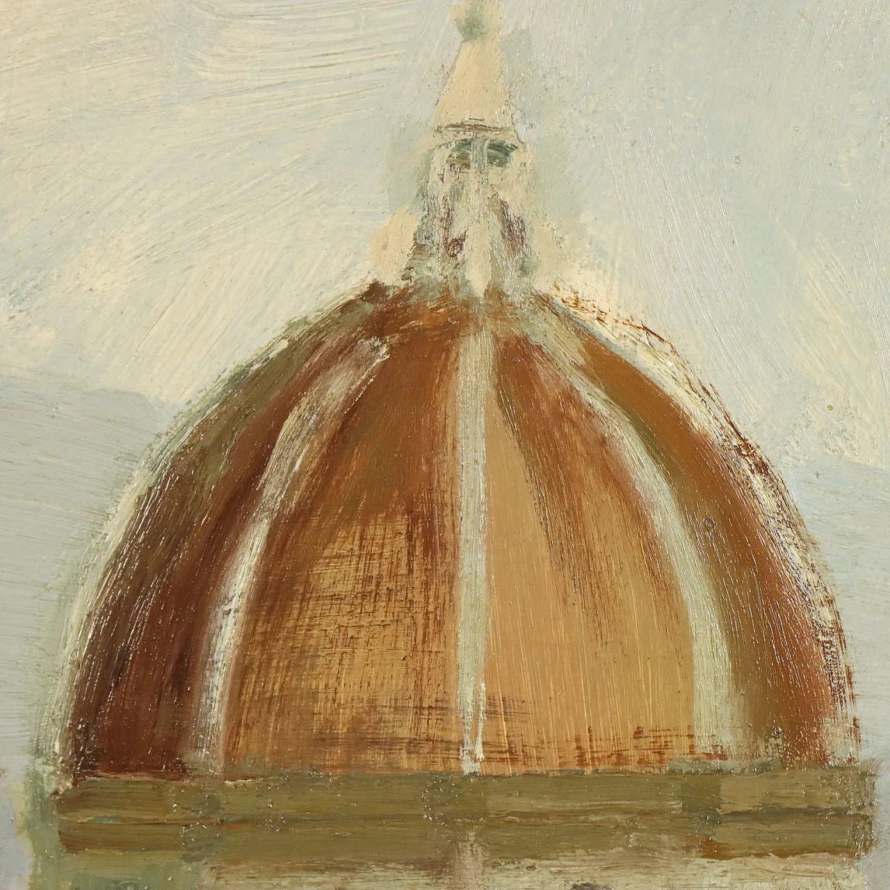 Painting by Leonardo Stroppa, oil on masonite, 20th century 5