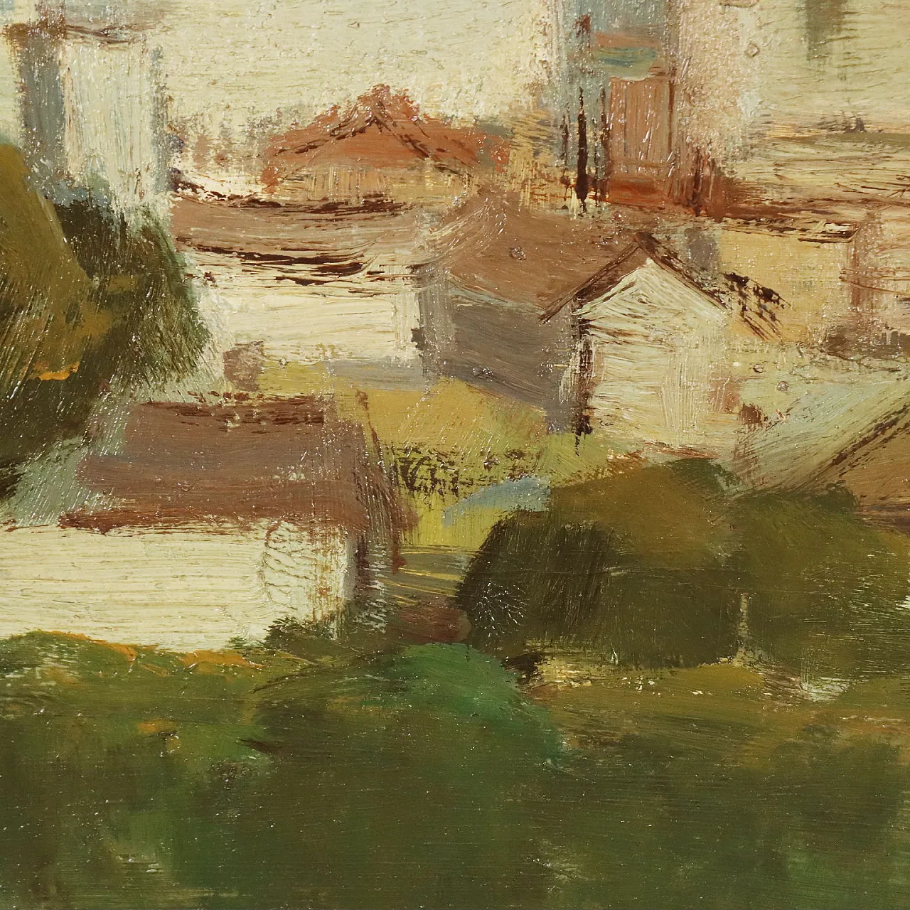 Painting by Leonardo Stroppa, oil on masonite, 20th century 6