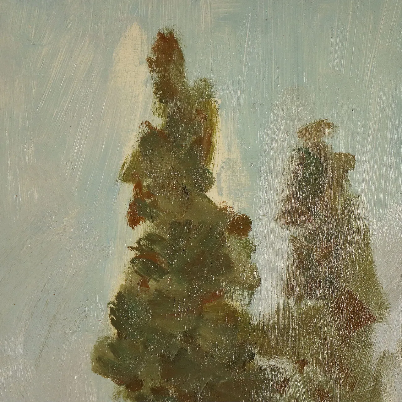 Painting by Leonardo Stroppa, oil on masonite, 20th century 7