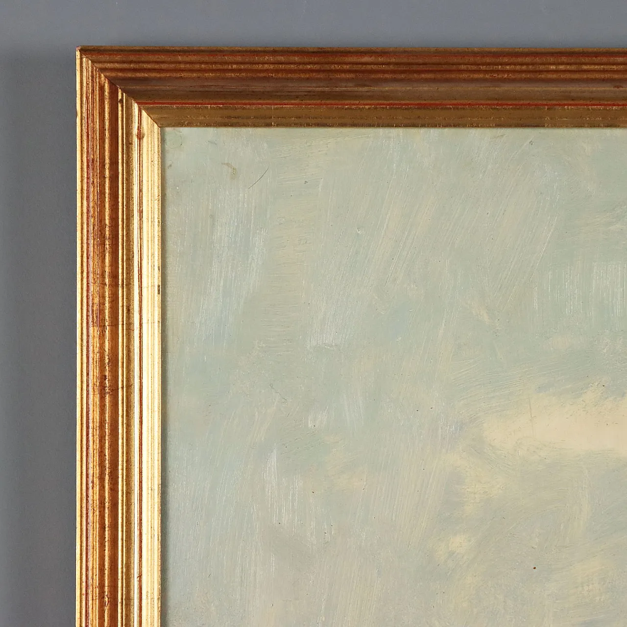 Painting by Leonardo Stroppa, oil on masonite, 20th century 9